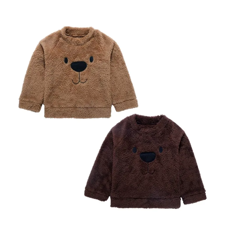 Зимний Детский свитер с вышивкой раньше для мальчиков двухсторонний теплый