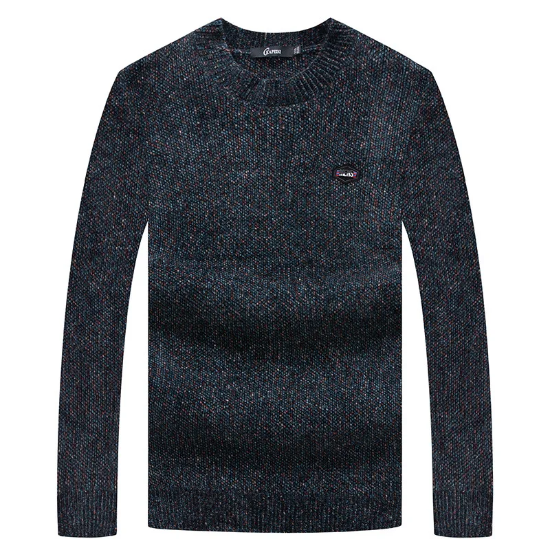 

2019 men's spring and autumn new round neck sweater fashion fat plus oversize loose Pullover color