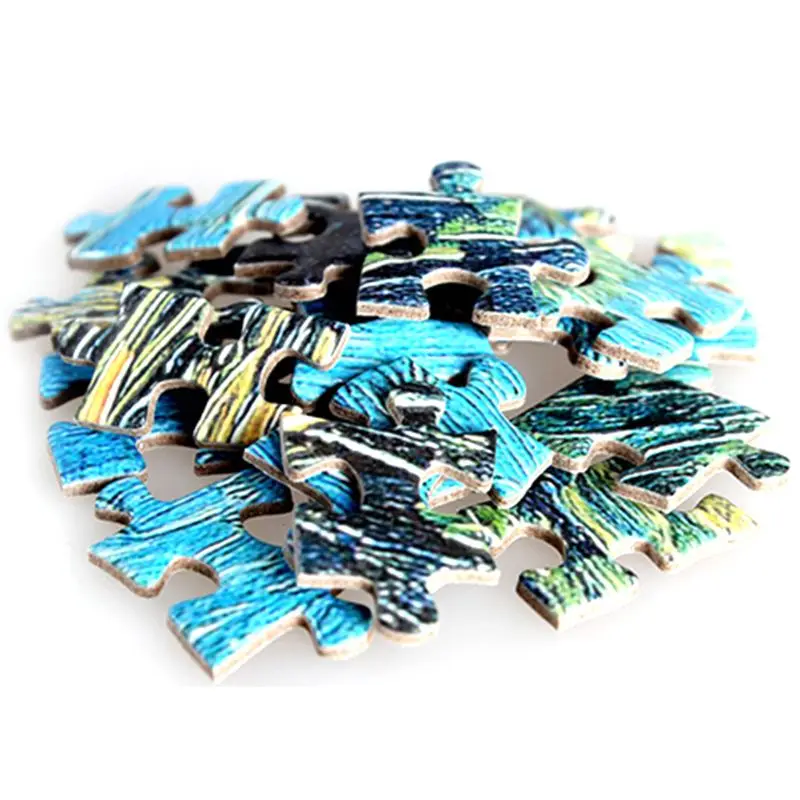 

1000Pcs/Pack Puzzle Paper Starry Night Painting Relieve Stress Assemble Jigsaw