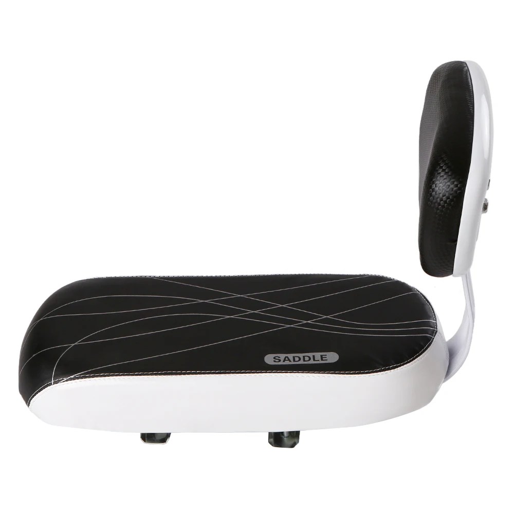 Bicycle Back Seat Cycling Bike MTB PU Leather Soft Cushion Rear Rack Children w/ Rest Saddle mountain bike saddle | Спорт и