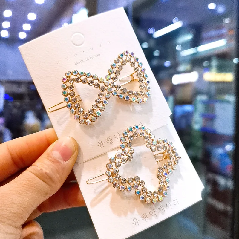

Hairgrip Heart Hair Accessories Korean Rhinestones Headwear Hair Clips Hairpins