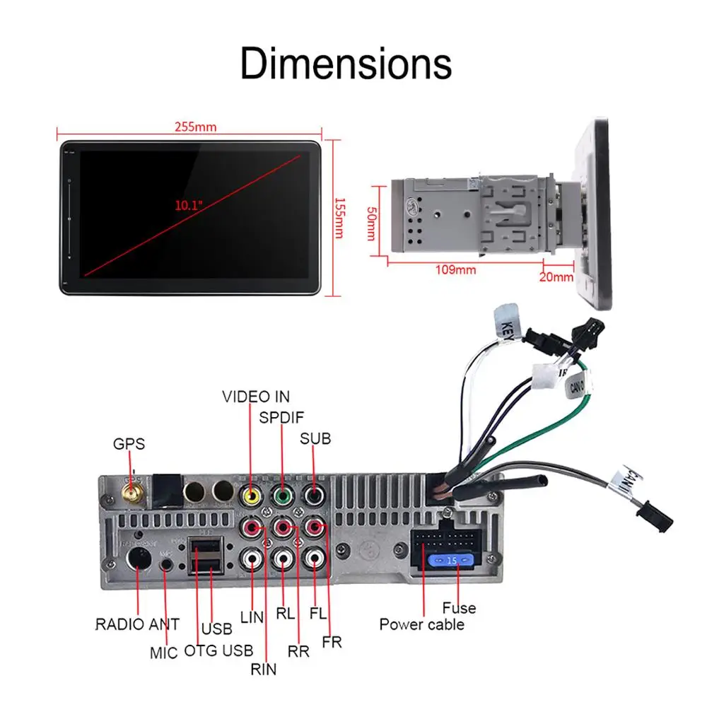 ARKRIGHT 1280*720 10 1 &quot1Din Adroid мультимедийное радио GPS DSP автомобильное Автомобильный