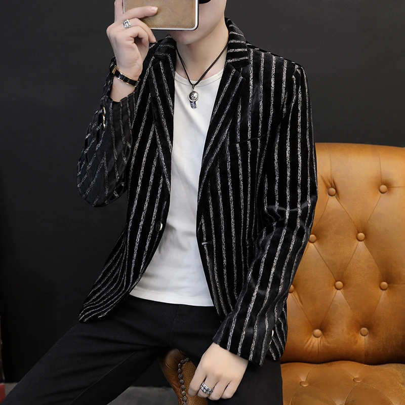 Мужской бархатный пиджак черный синий хаки золотой жакет размеры XXL XXXL | Мужская