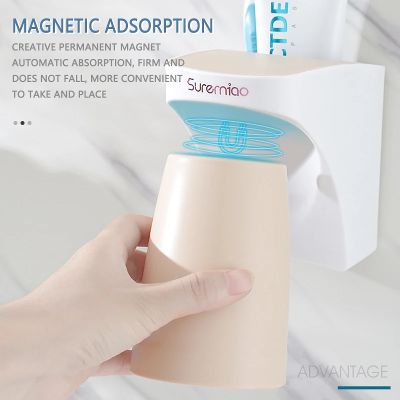 Держатель для зубной щетки на магнитной присоске | Дом и сад