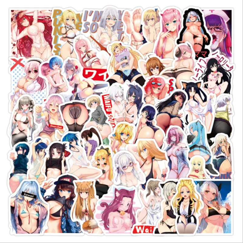 

10/30/50PCS Pretty Sexy Girl Graffiti Stickers Waterproof Suitcase Laptop Scooter Water Cup Decorative Toys Wholesale