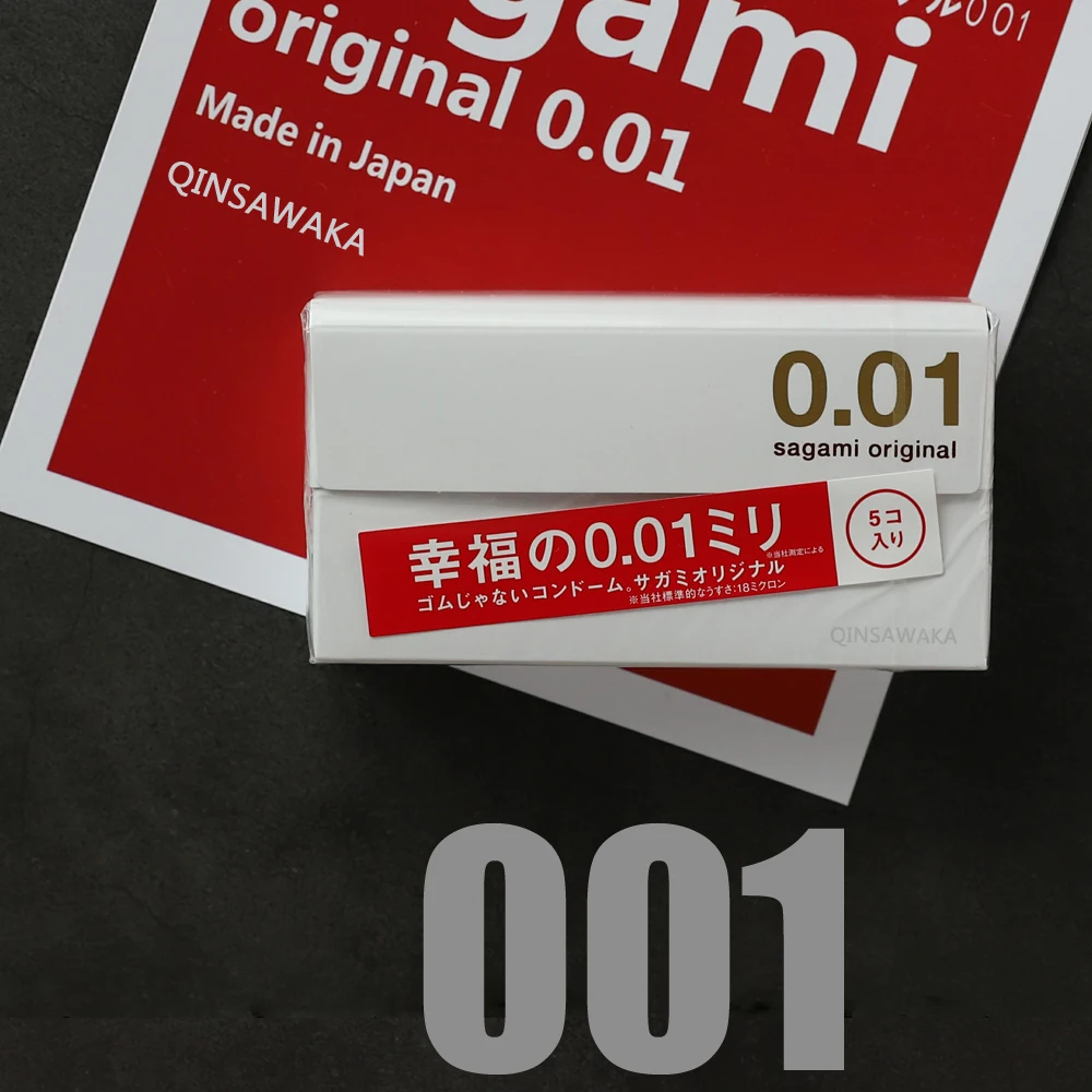 Сделано в Японии SAGAMI Оригинал 5 шт. 0 01 мм супер тонкий ультратонкий как не носить