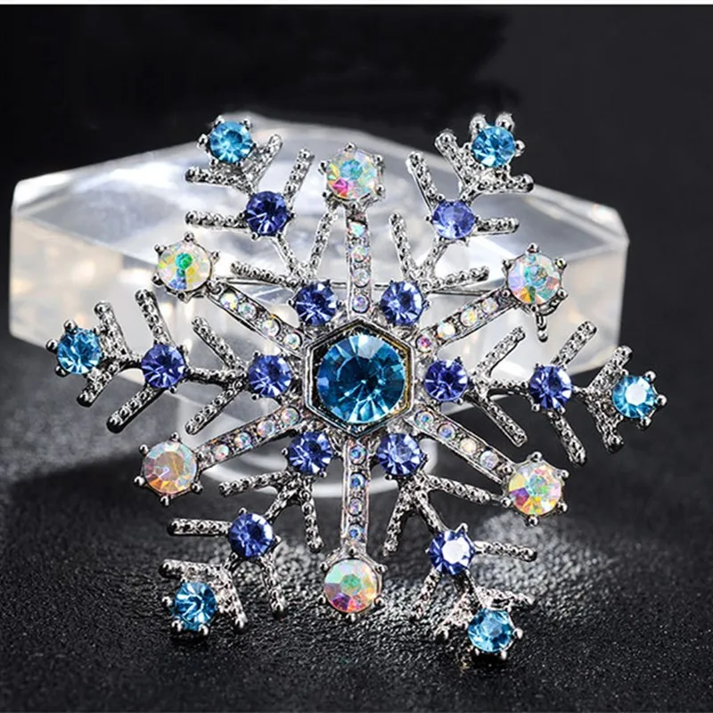 Европейская и американская популярная булавка в виде снежинки брошь ювелирные