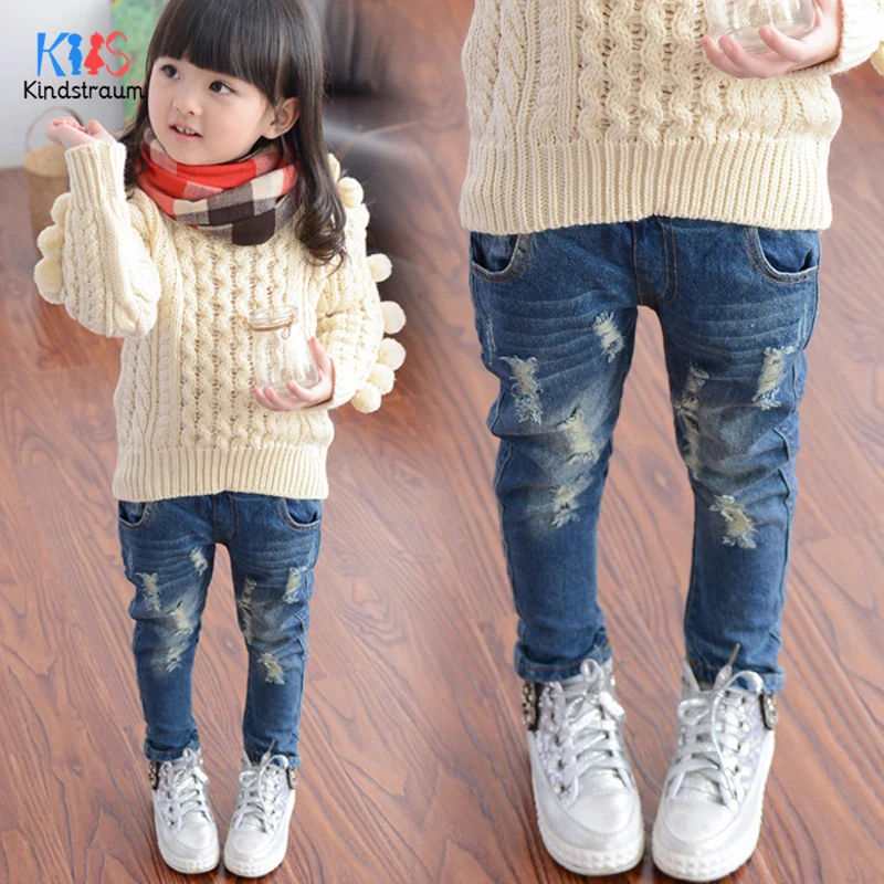 

2020 модные детские джинсы, рваные джинсы для девочек, стильные модные джинсовые брюки, хлопковые брюки для маленьких девочек, джинсы DC218