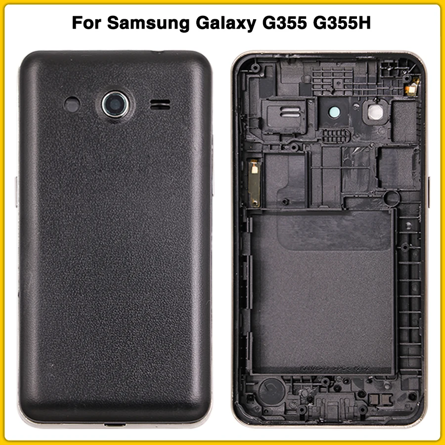 Чехол с полным корпусом для samsung Galaxy Core 2 SM-G355H G355 G355H задняя крышка со средней рамкой+ панель сенсорного экрана