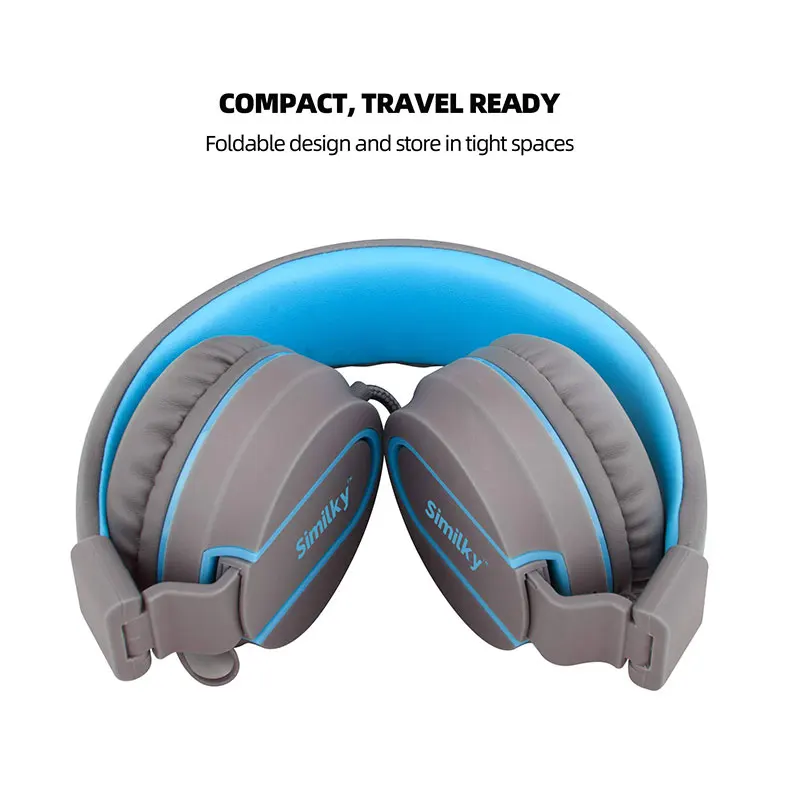 Детские наушники со стереозвуком проводные регулируемая головная повязка