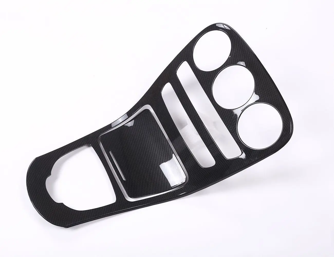 

2pcs Carbon Fiber Style Center Cover car accessories interior For Benz C Class No Clock W205 C180L 2015-17