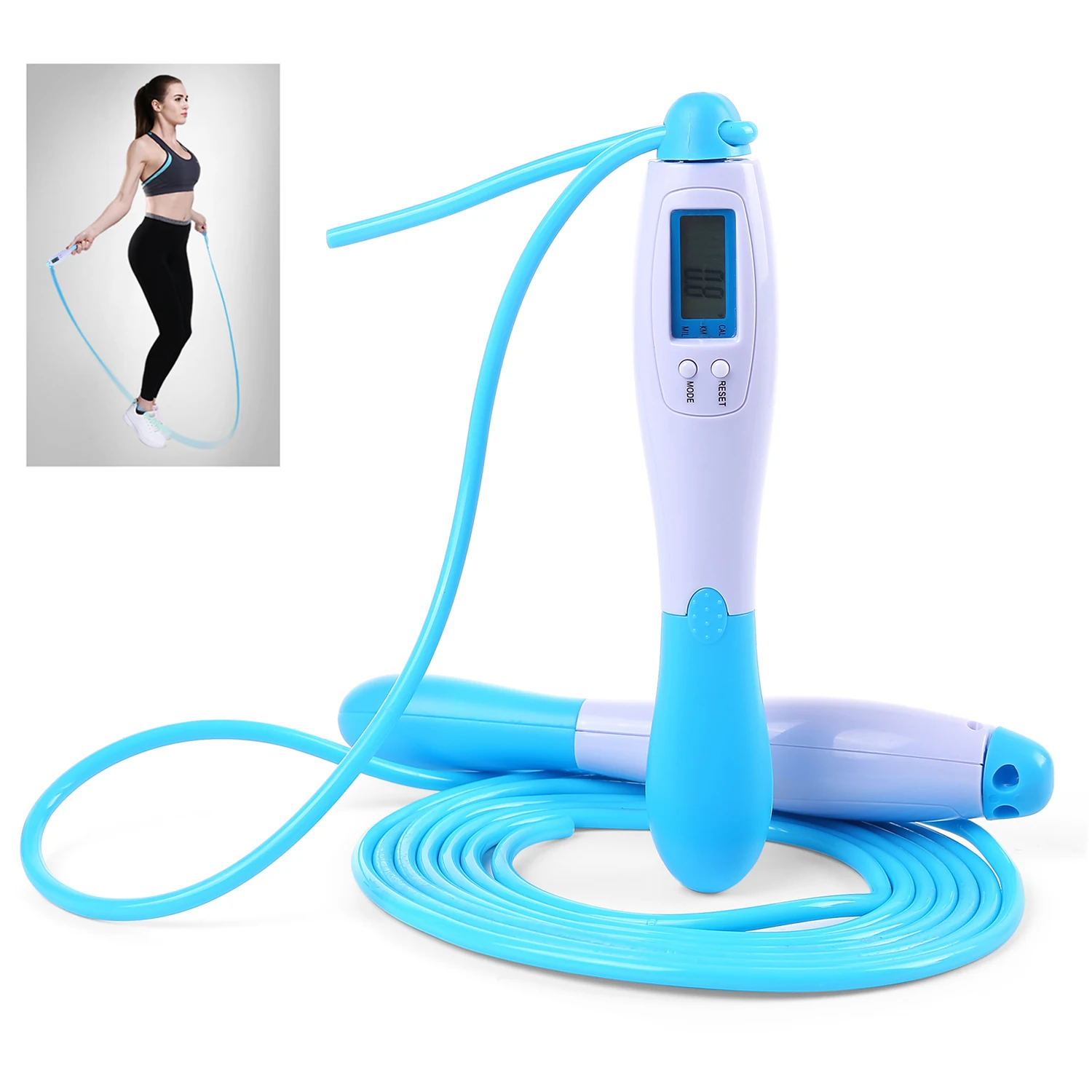 3m Digital Skipping Rope Adjustable Speed Jump Calorie Counter PVC Jumping Ropes Fitness Workout Exercise Fat Burning New | Спорт и