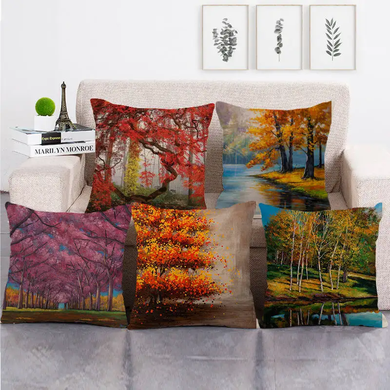 

Наволочка для подушки, 45 см * 45 см, из льна/хлопка