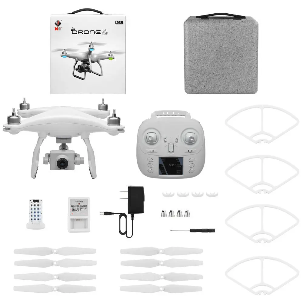 1Battery US PLUG WLtoys XK X1, беспилотные летательные аппараты с Камера 1080P 2 оси 5G Wi-Fi FPV gps Квадрокоптер с дистанционным управлением Self-стабилизирующая подвеска бесщеточный мотор видео в режиме реального времени Дрон - Цвет: 1Battery US PLUG