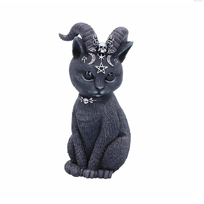 

Хэллоуин Волшебная кошка Смола ремесла декор скульптура сад животное украшение