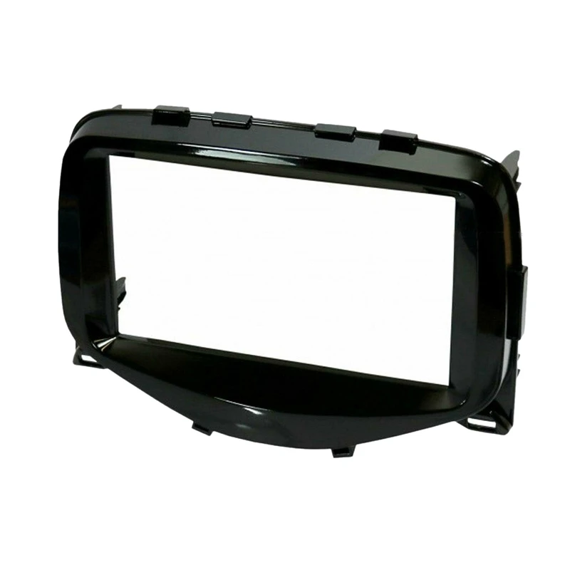 Double Din Car Radio Stereo DVD Fascia Panel Frame GPS for 2014+ Toyota Aygo Peugeot 108 Citroen C1 Dash Kit | Автомобили и