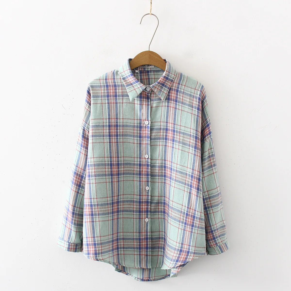 Осенняя Новинка женские блузки рубашки с длинным рукавом хлопковая рубашка в