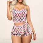 Женская бархатная пижама из 2 предметов, модная пикантная Пижама на бретелях-спагетти, бархатные шорты, пижамный комплект, женская одежда для сна, Женский пижамный комплект