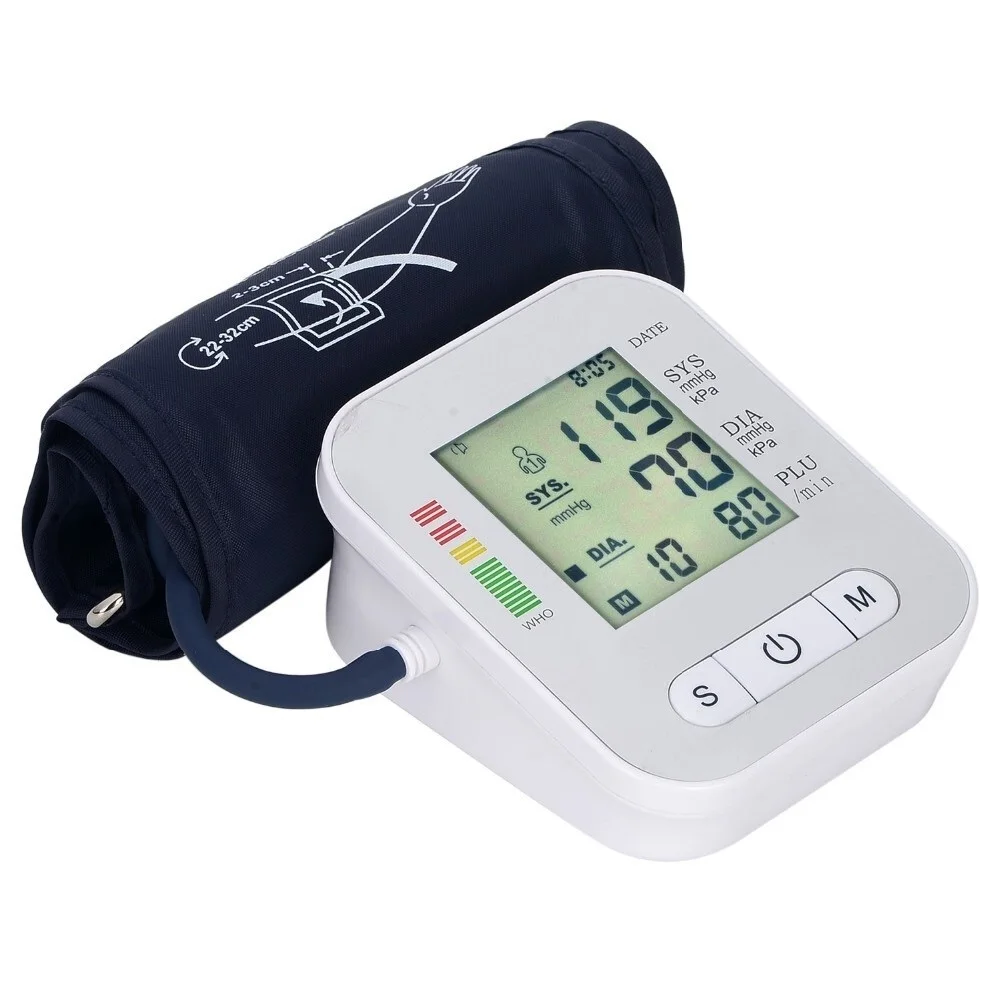 

Automatic Digital LCD Monitor Arm Blood Pressure Monitor BP Cuff Measuring Instrument Home Machine
