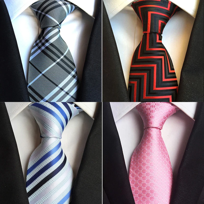 Мужские галстуки классические полосатые и клетчатые Галстуки 8 см модные