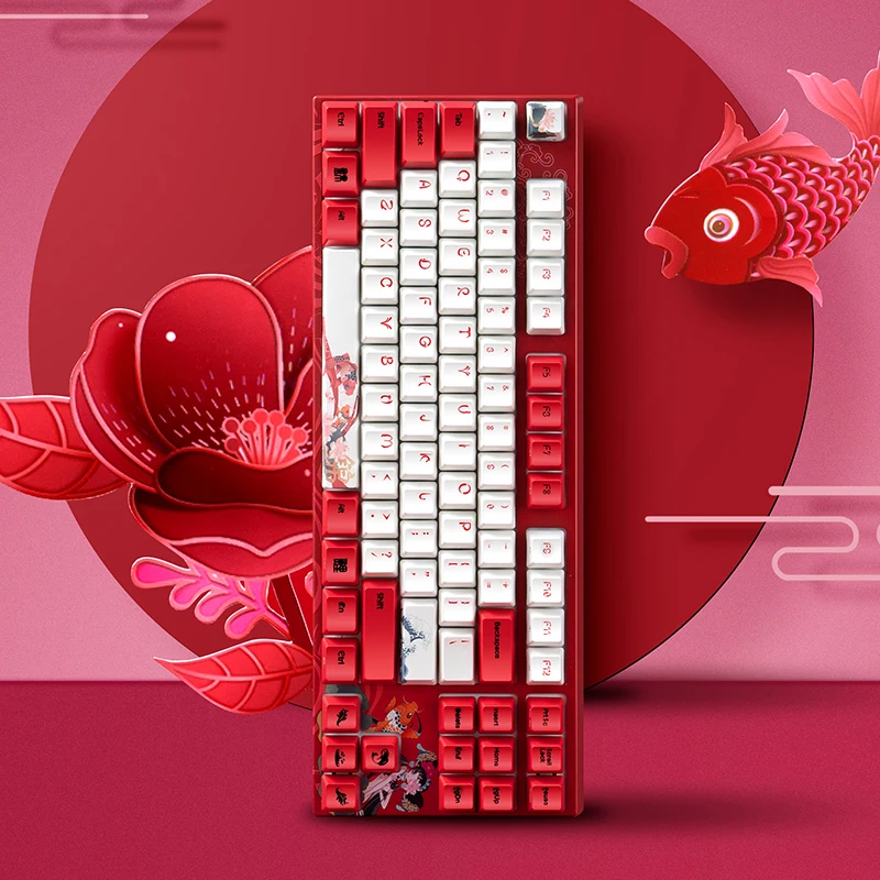 varmilo koi mechanical keyboard wired va87m va108 miya pro 68key87key108key capacitive v2 switch white backlight gaming free global shipping