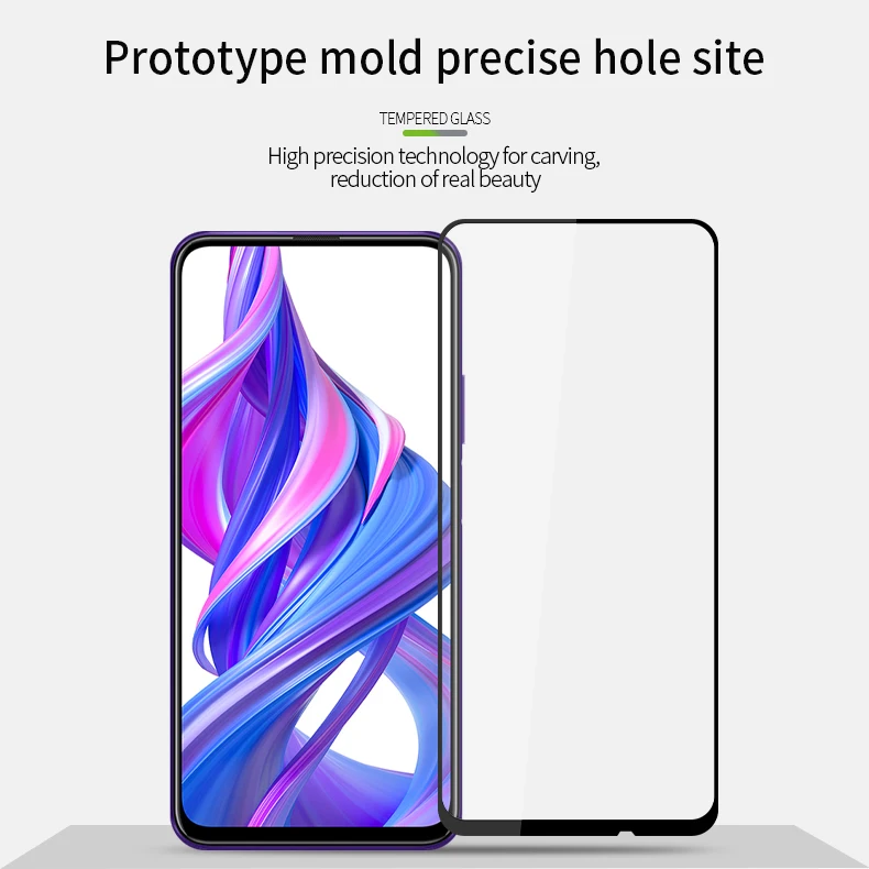 Закаленное стекло MOFi для Huawei Honor 9X Pro полное покрытие защитная пленка Защита