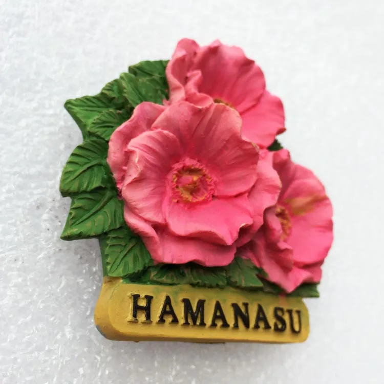 Магнит для холодильника цветок роза японская дорожная сувенирная палочка