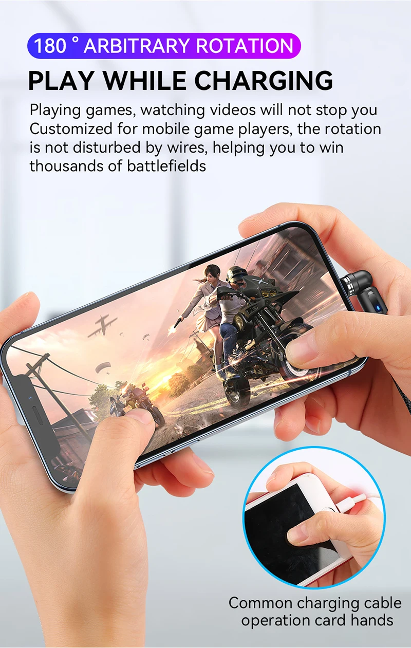 Newest 540 Degree Roating Magnetic Cable Micro USB Type C Phone For IPhone11 Pro XS Max Samsung Xiaomi Cord Wire | Мобильные