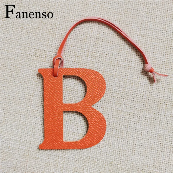 

Leather English Letters Charm B Character Bag Pendant Purse Accessories Parts
