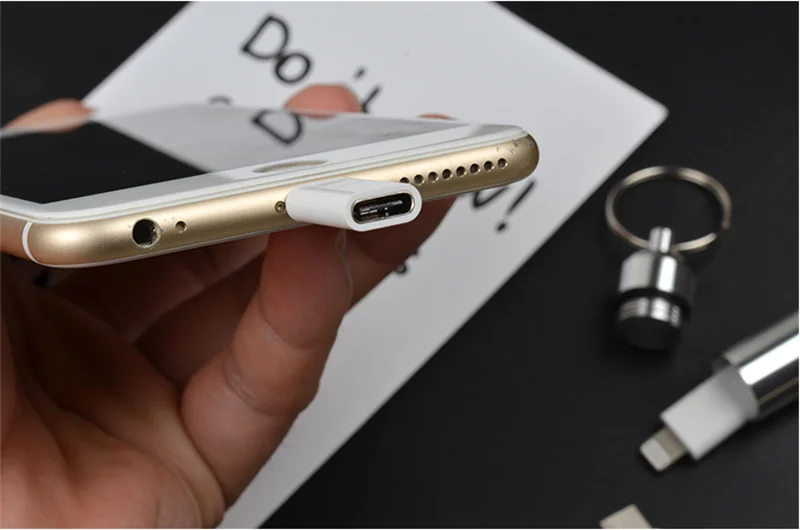 Type USB C женский для IOS Мужской адаптер зарядный кабель синхронизации данных IPhone X XR
