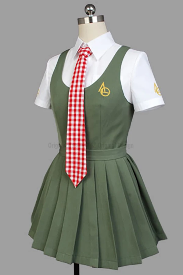 Супер Danganronpa Dangan Ronpa 2 Mahiru Koizumi Косплей Костюм Униформа жилет юбка рубашка галстук