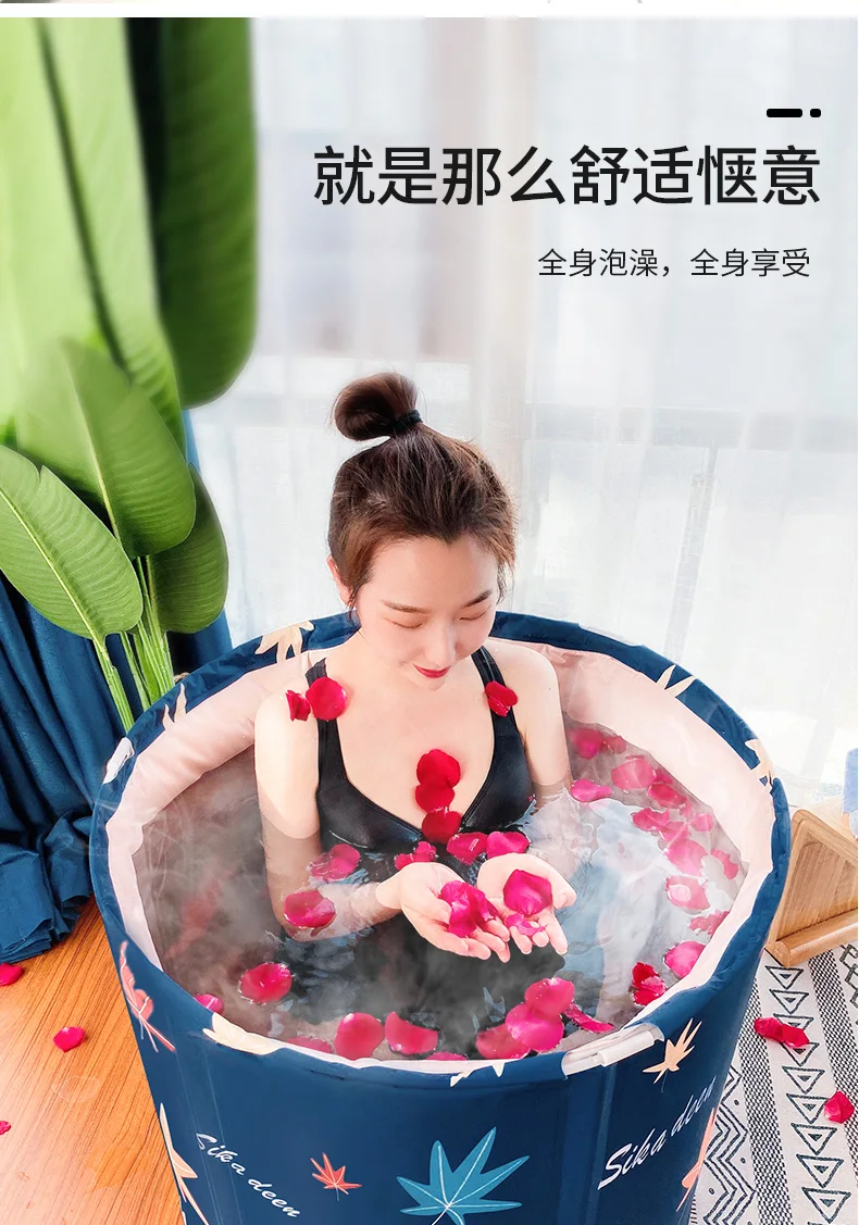 

Portable Inflatable Bathtub Shower Baby Adult Foldable Thick Spa Winter Body Bathtub Barrel Banheira Household Products DG50YP