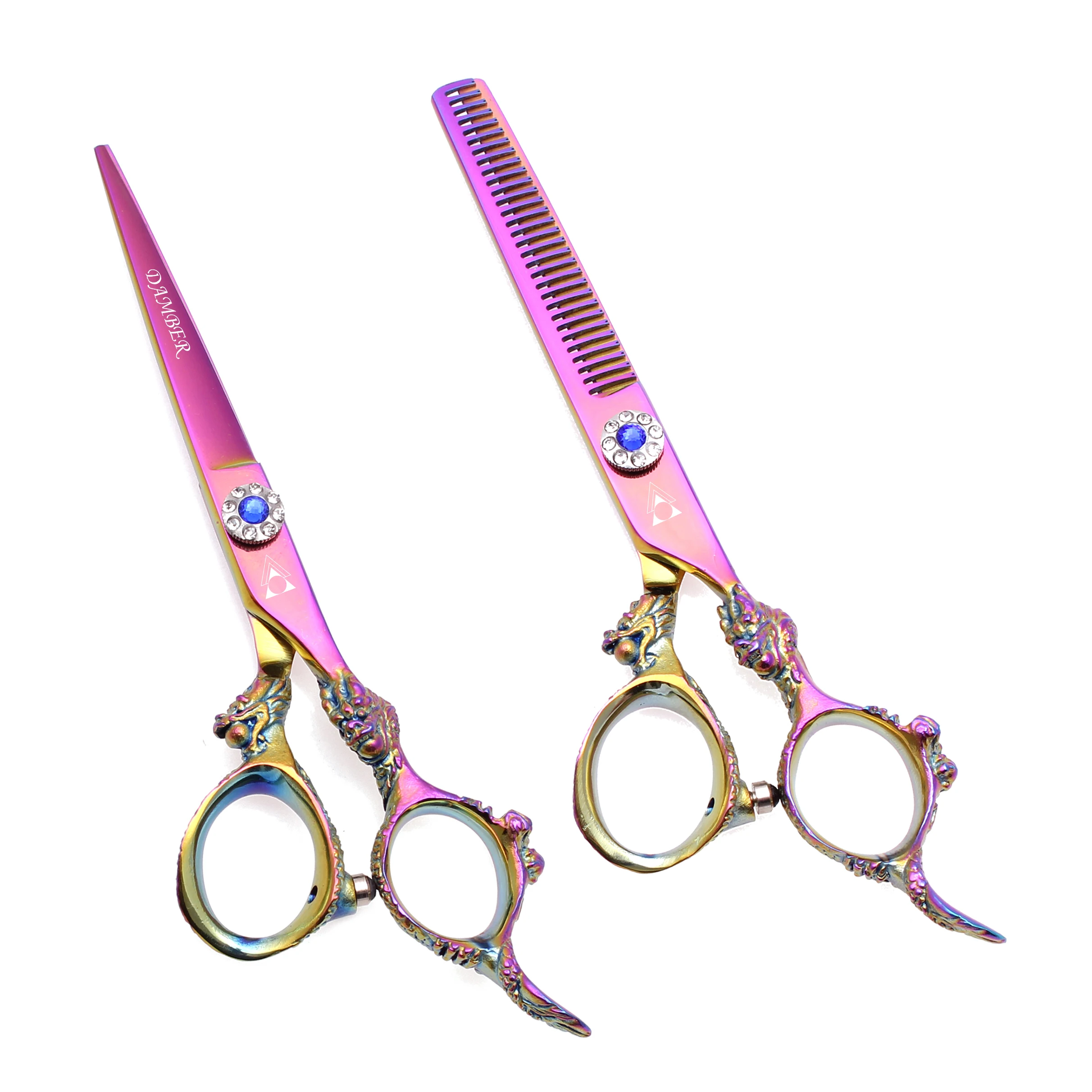 5 6 0 Профессиональные парикмахерские ножницы для филировки стрижки волос 440C