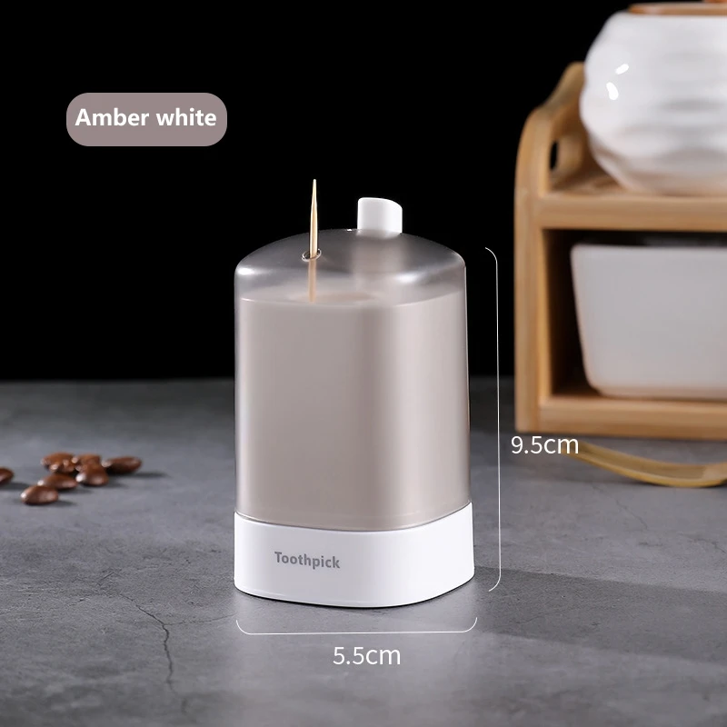 

Home Creative Automatically Pops Up Toothpick Box Home kitchen Living Room Dining Room Toothpick Storage Box For Toothpicks