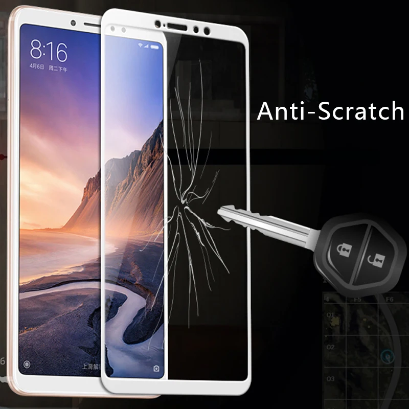 Закаленное стекло для телефона Xiaomi mi Max 3 Защитная пленка экрана крышка