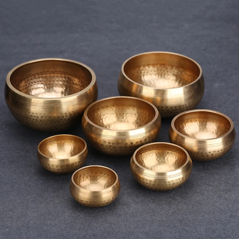 Тибетская акустическая чаша из латуни бронзы йоги медитации терапии|Миски и