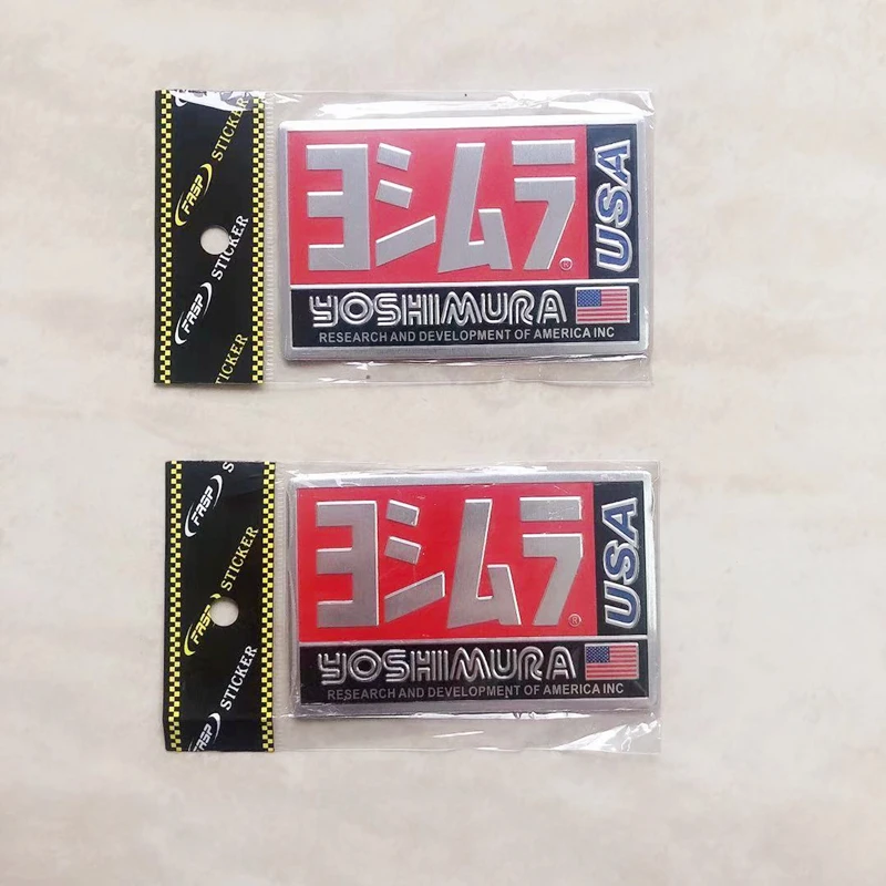 

2 шт./компл., новые выхлопные трубы мотоцикла из алюминиевого сплава, наклейка на трубу, крутая личность, Скорпион, применяется к Йошимуру