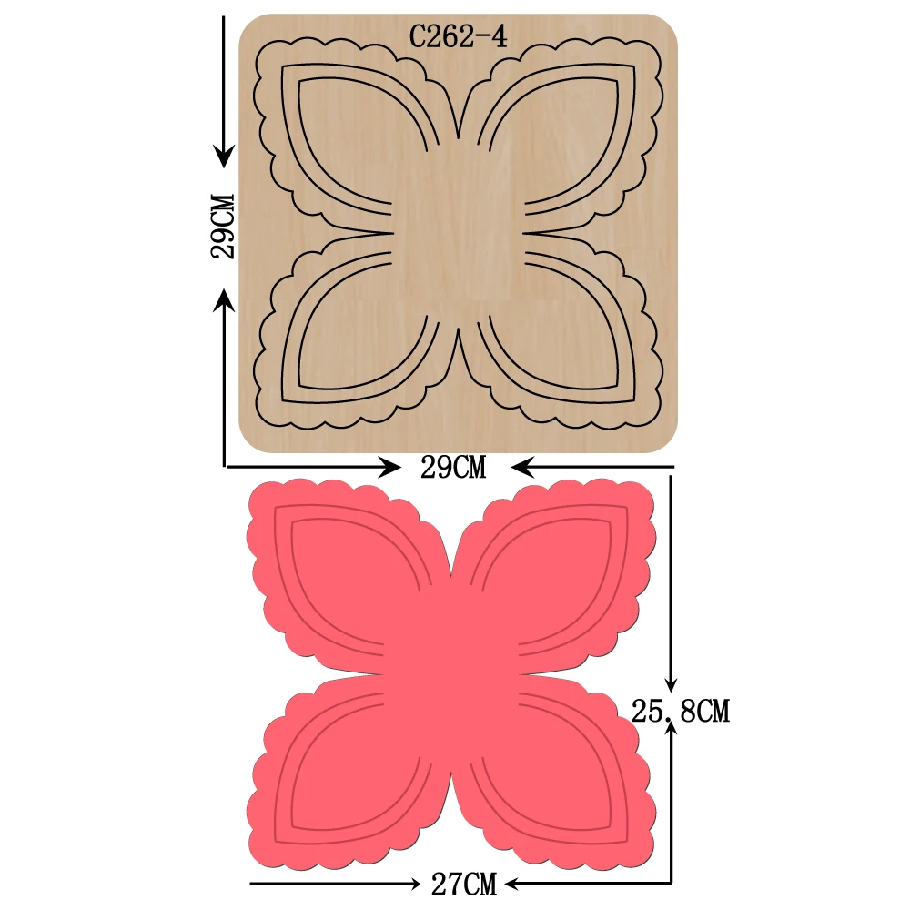 Новые деревянные штампы в виде цветочной корзины для скрапбукинга|Вырубные