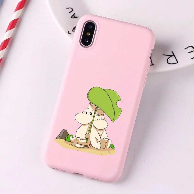 Cute Moomin TPU candy Soft Phone Case For huawei p30 pro p30 lite p20 pro p10 mate 20 p10 lite honor 9 lite