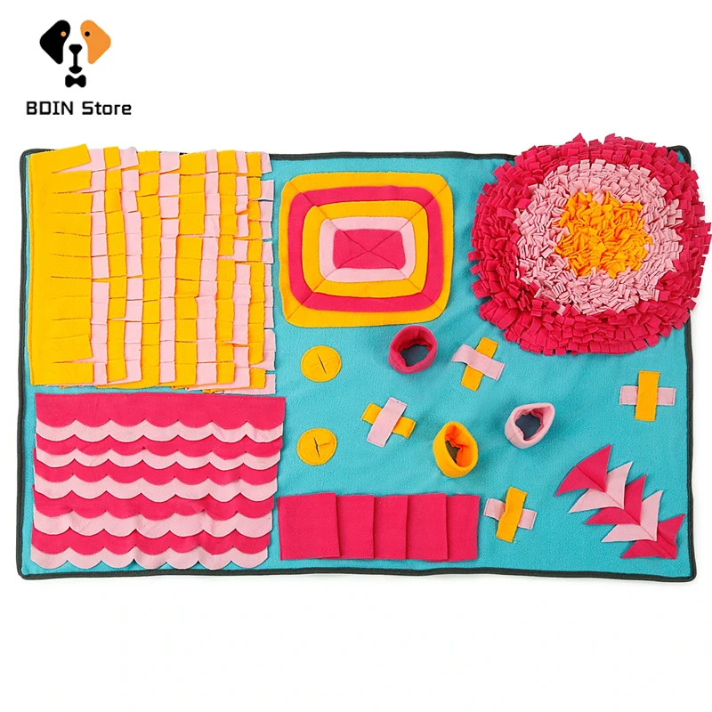 

Pet Dog Snuffle Mat Sniffing Training Pad Blanket Puzzle Toys IQ Slow Dispensing Feeder Pet Nose Pad Food Intelligence Toy