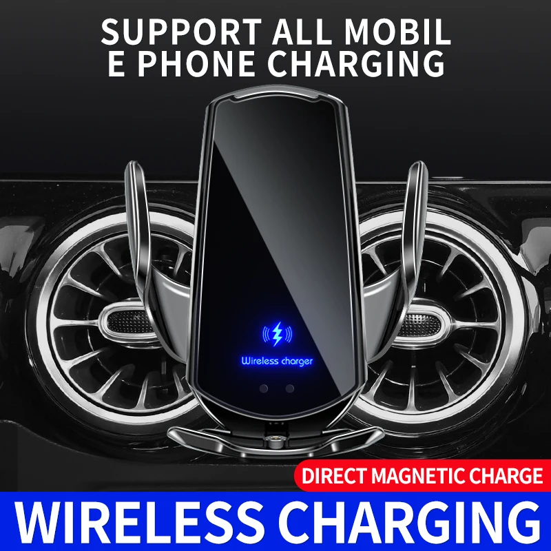 car wireless charging phone holder mobile stand steady fixed bracket charger support huawei samsun iphone xiaomi free global shipping