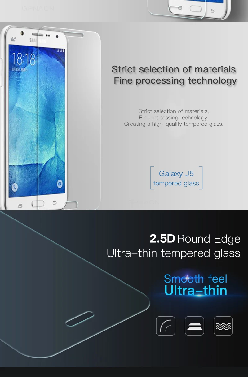 4 шт Защитное стекло для samsung Galaxy J3 J5 J7 J4 J6 J8 Plus Защитная пленка для экрана 9H 2.5D закаленное стекло