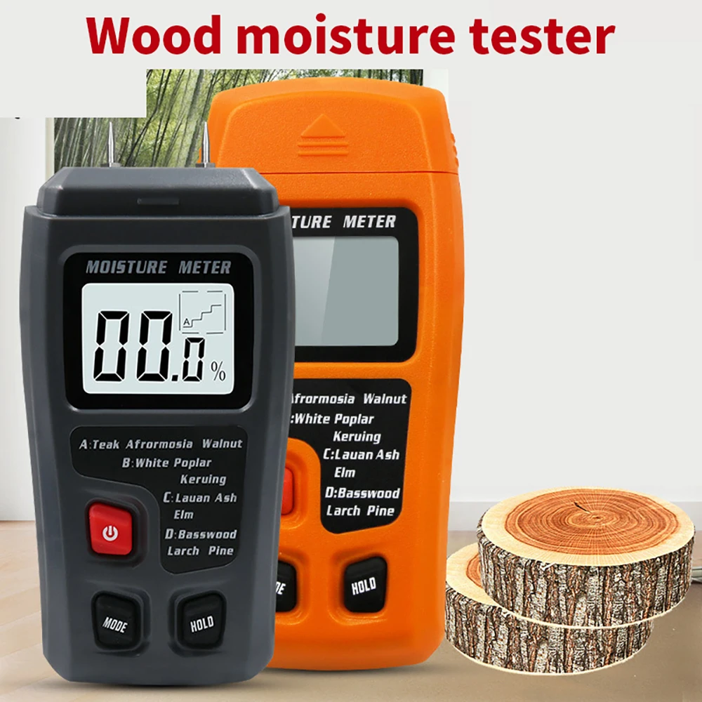 

Digital Analyzer Moisture Meter Wood Tester Damp Timber LCD Detector Humidity