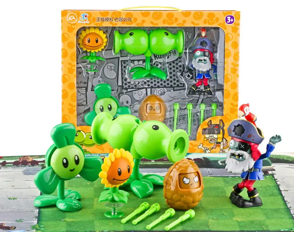 No box10 28 стилей Растения против зомби фигурка для детей, абс материал 3-7 см PVZ Коллекция растение Zombine фигурка игрушки подарок - Color: No box10