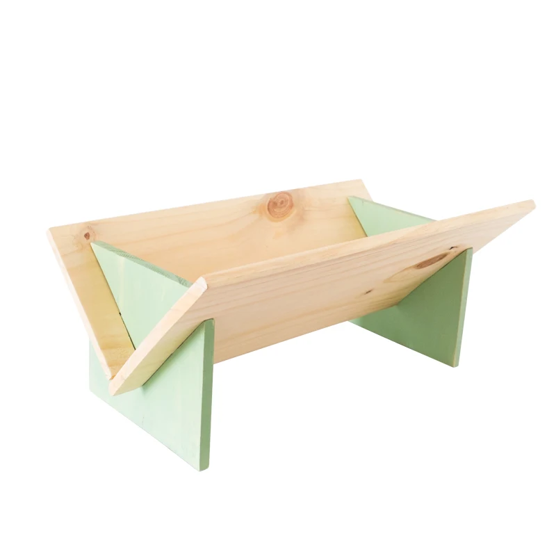 

A Ying Creative Bedside-Use Desktop Small Bookshelf Ins Wood Simple Storage Nordic Art Simple Table Shelf