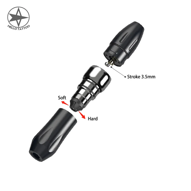 HELLO Original Tattoo Pen Rotary Machine Gun FK Xion Mechanism Soft-Hard Adjustable Permanent Makeup Needle Cartridges | Красота и