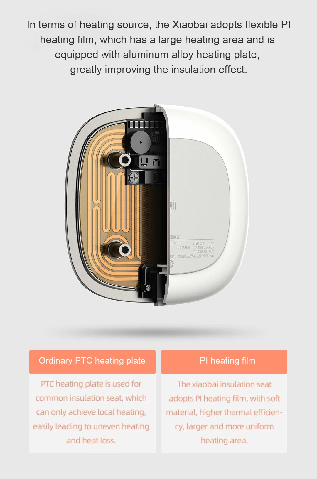 Xiaomi SANJIE чашка подогреватель сиденья изоляции подставка электрическая плита 55℃ постоянная температура для кофе чашка чай молоко вода