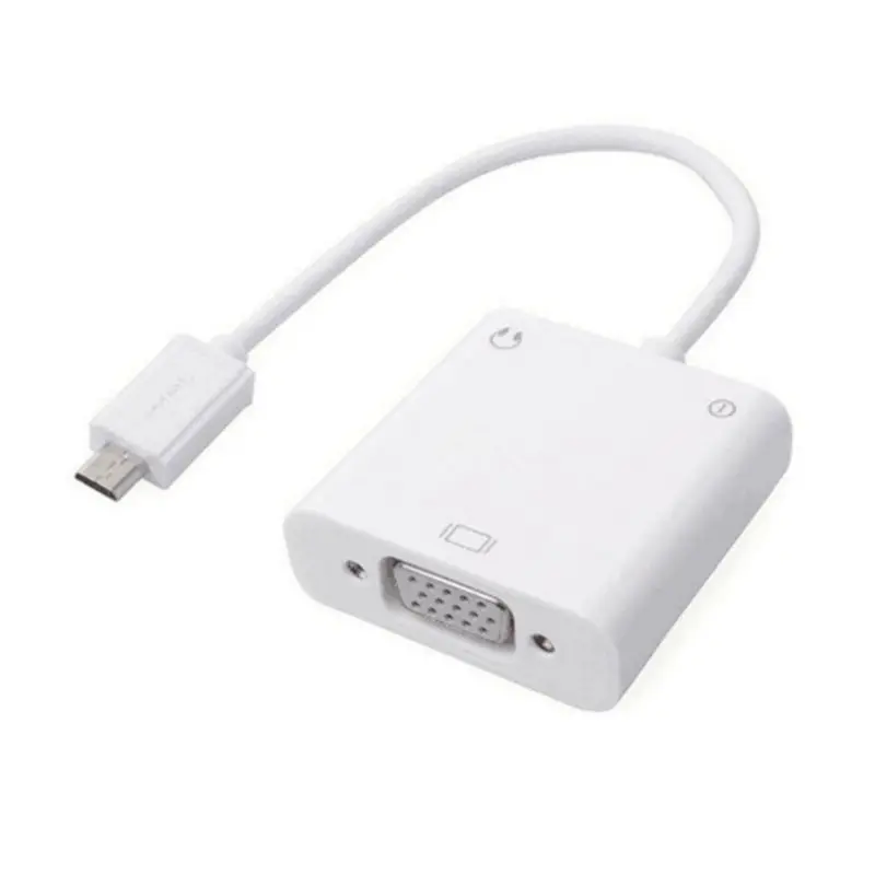 Конвертер Micro USB в VGA адаптер HD мобильный телефон подключение к ТВ