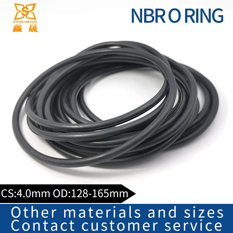 

Rubber Ring Black NBR Sealing O Ring OD128/130/135/140/145/150/155/160/165mm CS4.0mm O-Ring Seal Gasket Ring Washe