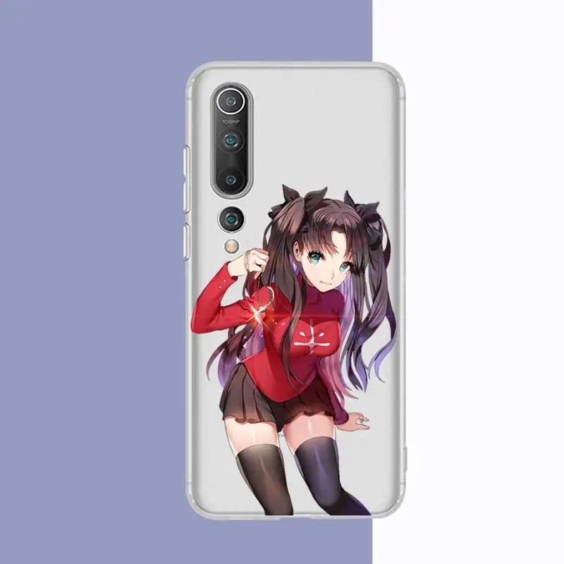 TOPLBPCS Fate Stay Night Rin Tohsaka чехол для телефона Xiaomi 10t pro 11 Note10lite Redmi 5plus 7A 8 K20pro 9A Note 9 Pro Max s 10 |